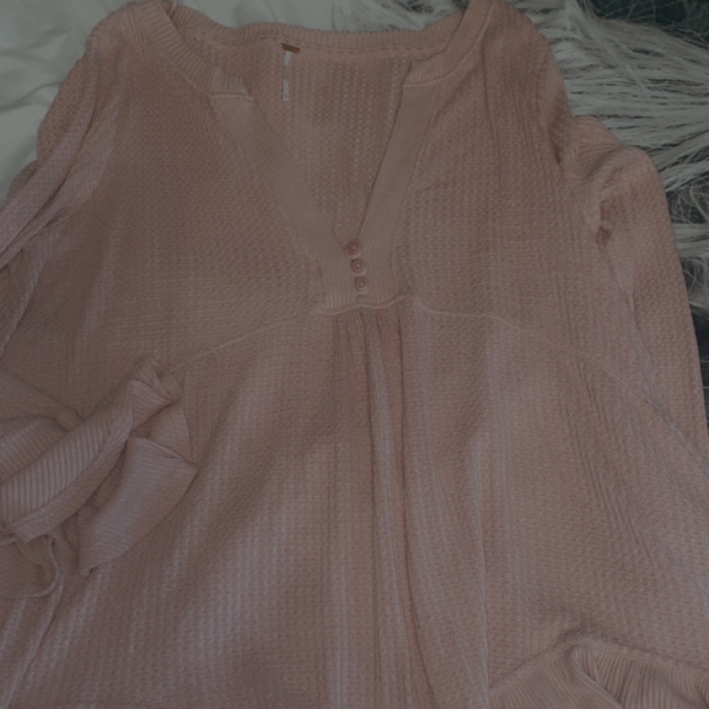 Free people light pink tunic